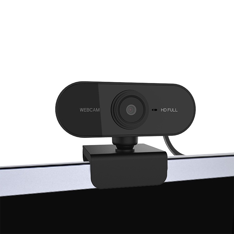 Webcam Kẹp 1080  M&aacute;y T&iacute;nh Hỗ Trợ Học Trực Tuyến T&iacute;ch Hợp Mic