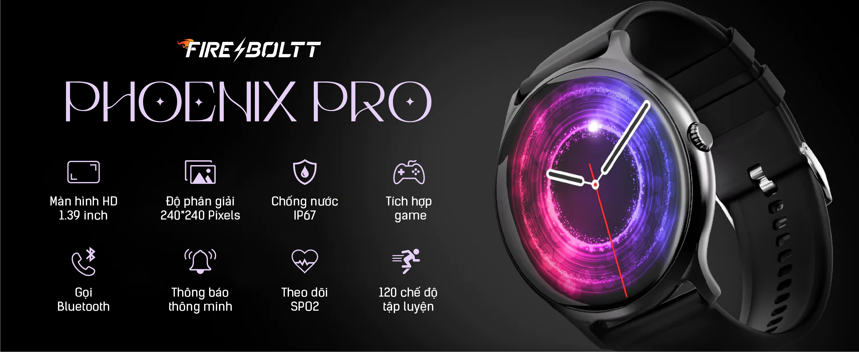 Đồng hồ thông minh FireBoltt Phoenix Pro Cao Cấp