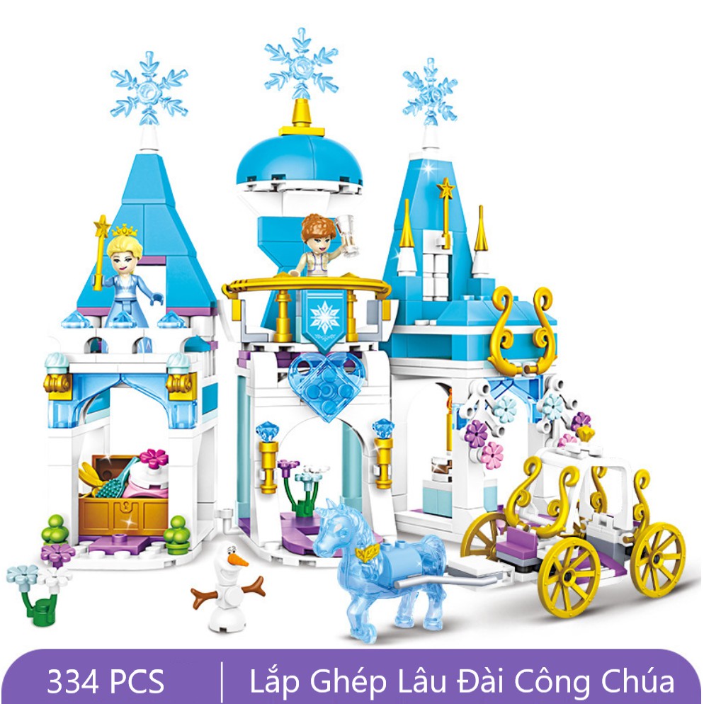 BỘ ĐỒ CHƠI XẾP H&Igrave;NH LEGO L&acirc;u Đ&agrave;i C&ocirc;ng Ch&uacute;a, Lego B&uacute;p B&ecirc; - Đồ Chơi Cho B&eacute; G&aacute;i