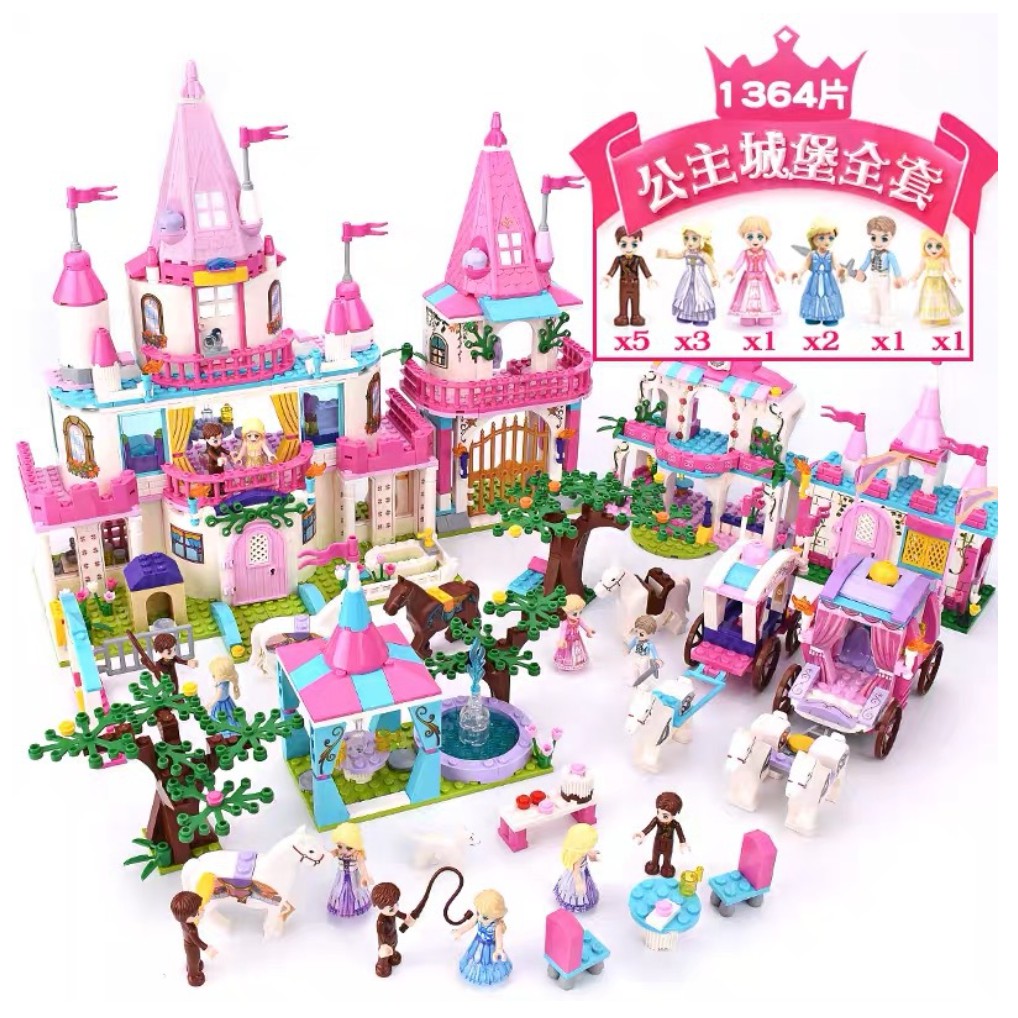 BỘ ĐỒ CHƠI XẾP H&Igrave;NH LEGO L&acirc;u Đ&agrave;i C&ocirc;ng Ch&uacute;a, Lego B&uacute;p B&ecirc; - Đồ Chơi Cho B&eacute; G&aacute;i