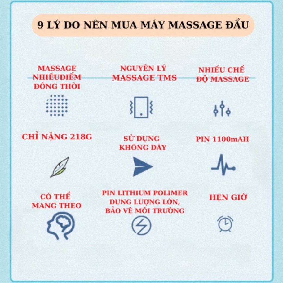 Máy Massage Đầu Bạch Tuộc Thư Giãn Giảm Căng Thẳng Mệt Mỏi Đau Đầu Hot
