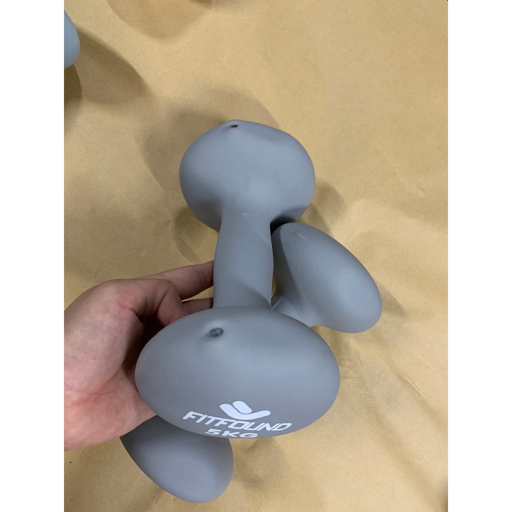 Tạ Tay Nữ Loại 5Kg Gang Bọc Cao Su Dụng Cụ Tập Gym Yoga Pilates Thể Dục Tại Nh&agrave; Hot