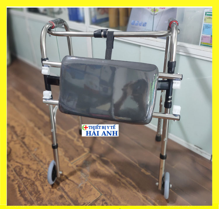 Khung Tập Đi Cho người Gi&agrave; C&oacute; B&aacute;nh Xe C&oacute; Ghế Ngồi H&agrave;ng Nhập Khẩu Cao Cấp