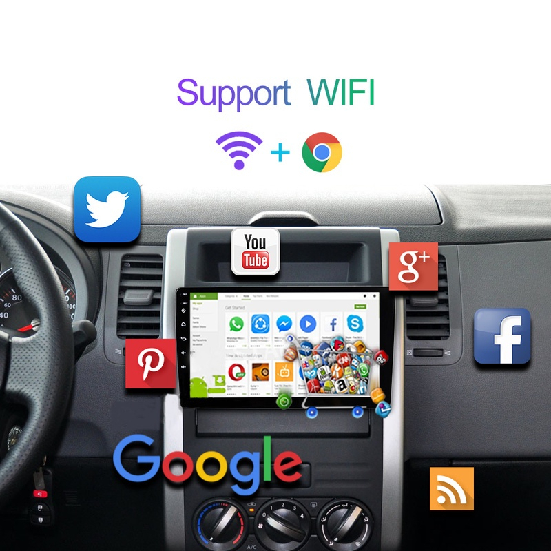 Màn hình DVD xe hơi Android cho xe hơi Kết nối WiFi Internet Điều hướng Camera lùi Giải trí đa phương tiện AHD Hot