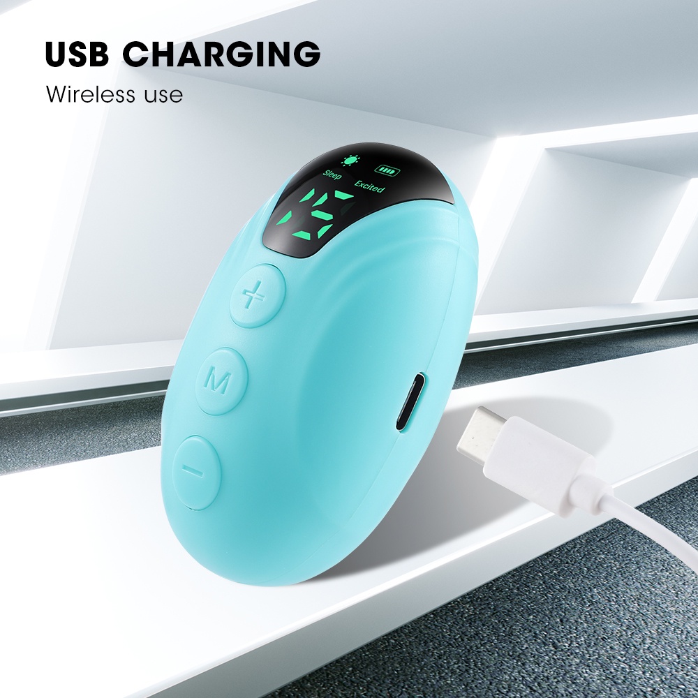 Dụng cụ hỗ trợ giấc ngủ cầm tay Mini 15 Tốc Độ Có Đèn LED Sạc USB Giúp Giấc Ngủ Ngon 