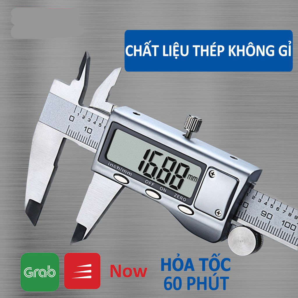 Thước kẹp điện tử 150mm th&eacute;p hợp kim kh&ocirc;ng rỉ m&agrave;n h&igrave;nh LCD Syntek