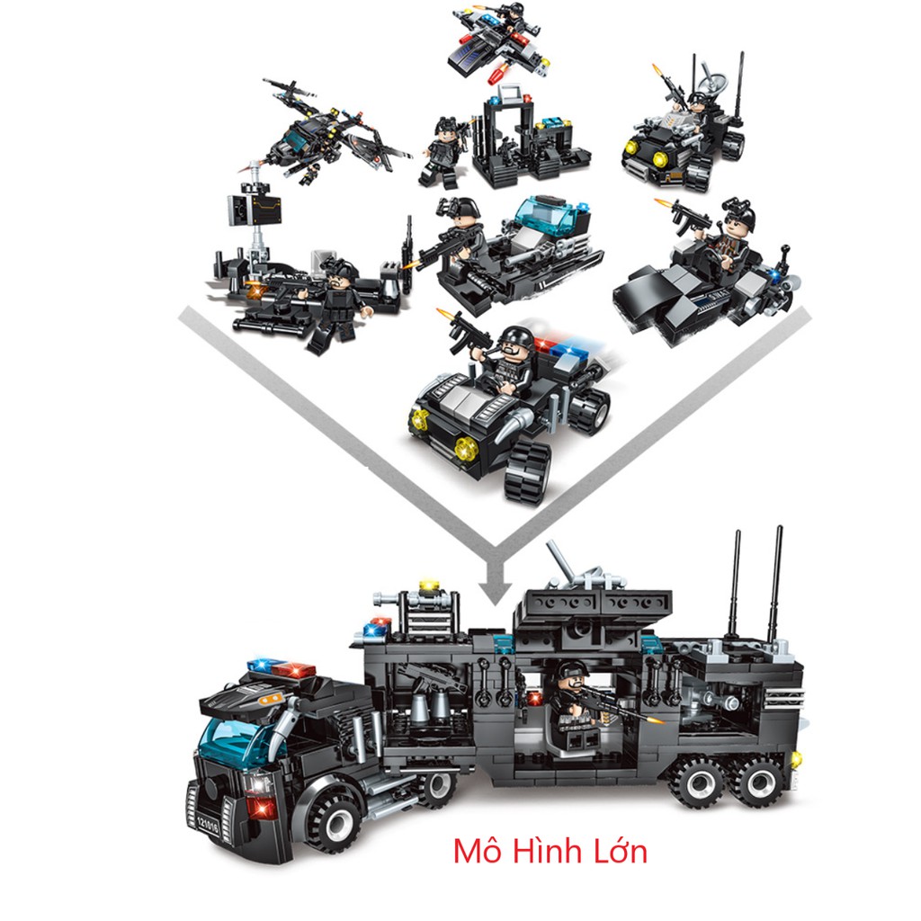BỘ ĐỒ CHƠI XẾP H&Igrave;NH LEGO CẢNH S&Aacute;T, LEGO 815 Chi Tiết