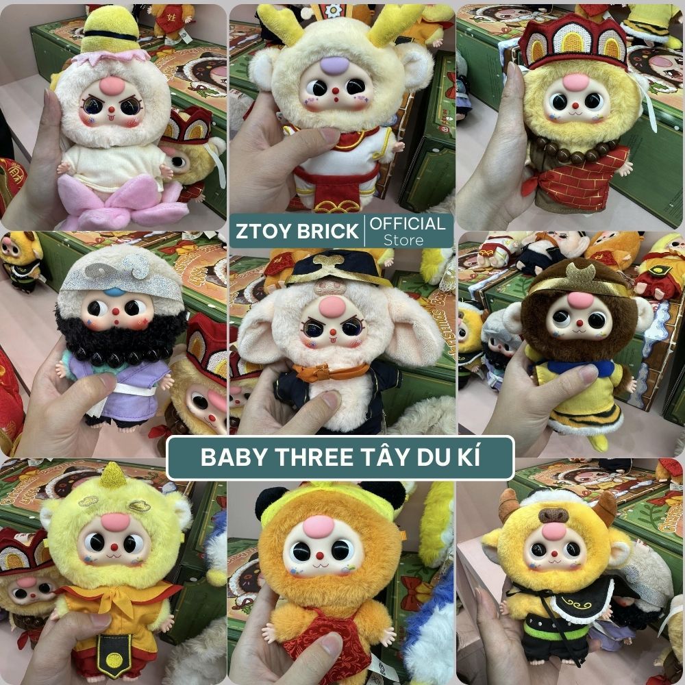 Baby Three V3 - Blind box - m&ocirc; h&igrave;nh cute - L&Agrave;M QU&Agrave; TẶNG , TRANG TR&Iacute; M&Oacute;C KH&Oacute;A ZTOY BRICK Hot