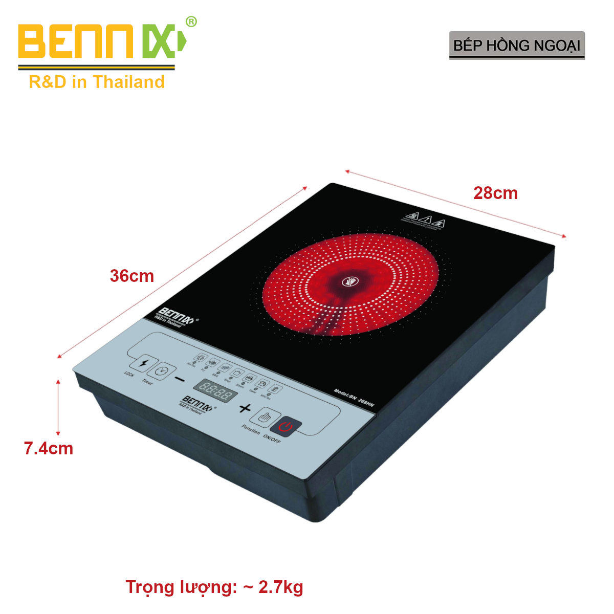 Bếp hồng ngoại Bennix BN-288HN C&ocirc;ng nghệ Th&aacute;i lan Hot
