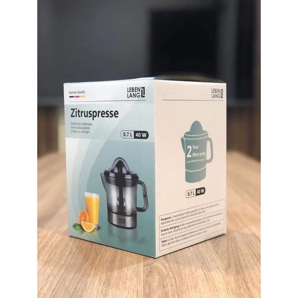 M&aacute;y vắt cam 2 chiều LEBENLANG 0.7l - LB389 Thương Hiệu Đức