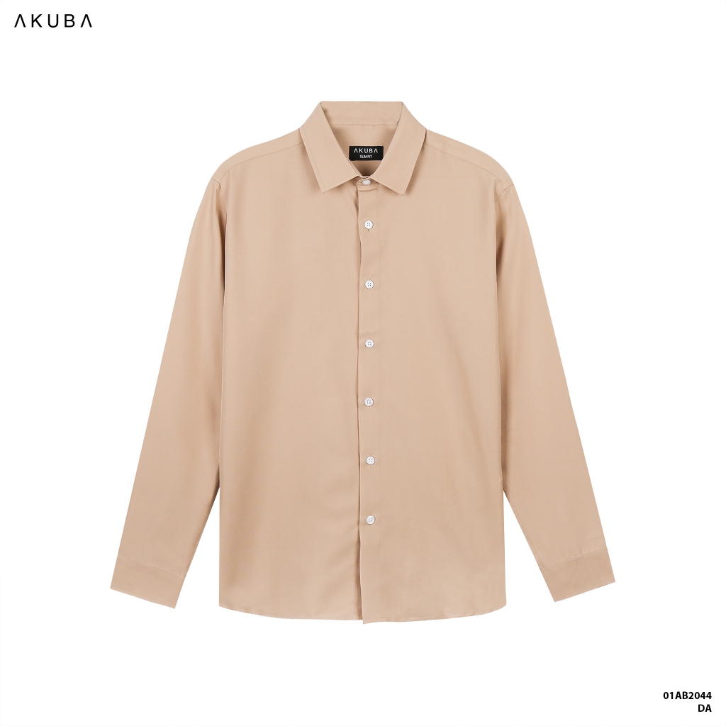 Áo sơ mi trắng nam tay dài đi học, đi làm, vải lụa không nhăn, thấm hút mồ hôi tốt