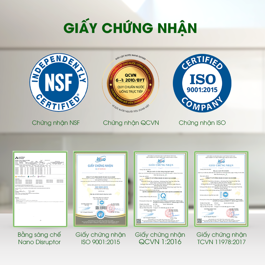 M&aacute;y lọc nước Nano Geyser ECO CRYSTAL, C&ocirc;ng nghệ m&agrave;ng lọc Nano, Bảo h&agrave;nh 5 năm Hot