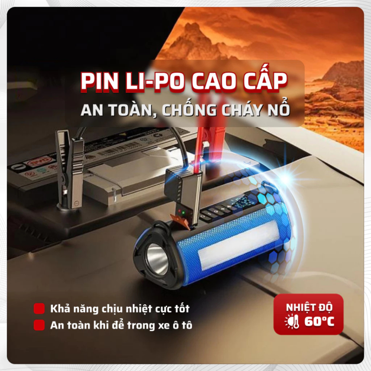 Bộ K&iacute;ch Nổ,B&igrave;nh &Ocirc; t&ocirc; Ch&iacute;nh H&atilde;ng 4in1 Si&ecirc;u Cấp, D&acirc;y K&iacute;ch chống đảo cực, bơm si&ecirc;u tốc, Chiếu s&aacute;ng đa năng,Sạc Pin Hot