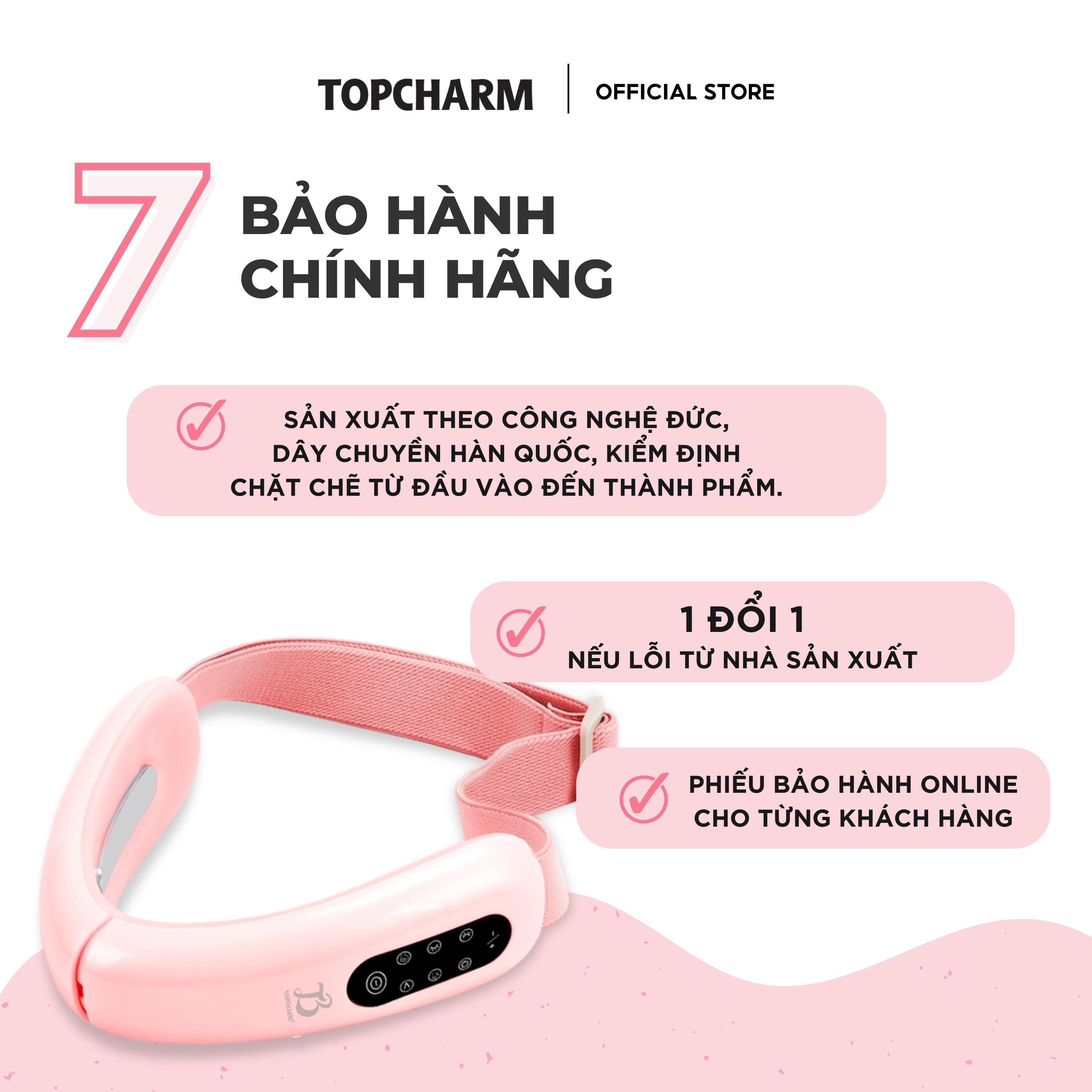 Máy nâng cơ mặt tạo cằm Vline Massage Topcharm giúp Định Hình và Làm Thon Gọn Mặt Công Nghệ EMS Cao Cấp