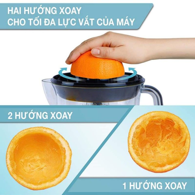 M&aacute;y vắt cam 2 chiều LEBENLANG 0.7l - LB389 Thương Hiệu Đức