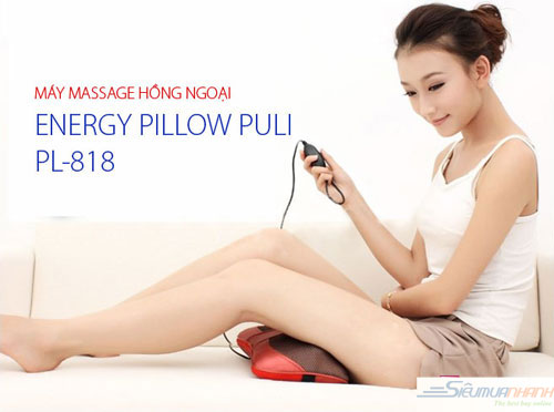 Gối Massage hồng ngoại Magic Energy Pillow Puli PL818