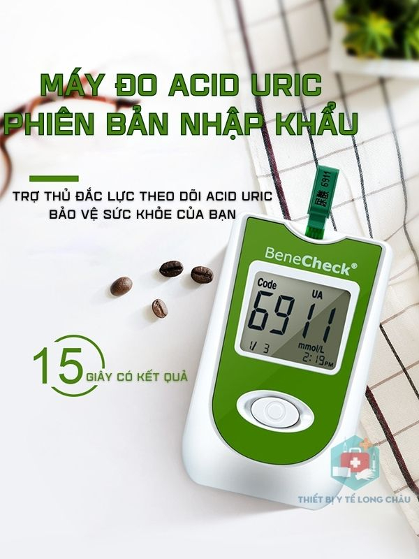 M&aacute;y Đo Acid Uric BeneCheck - Giải ph&aacute;p ti&ecirc;n tiến đo lường sức khỏe cho cả gia đ&igrave;nh