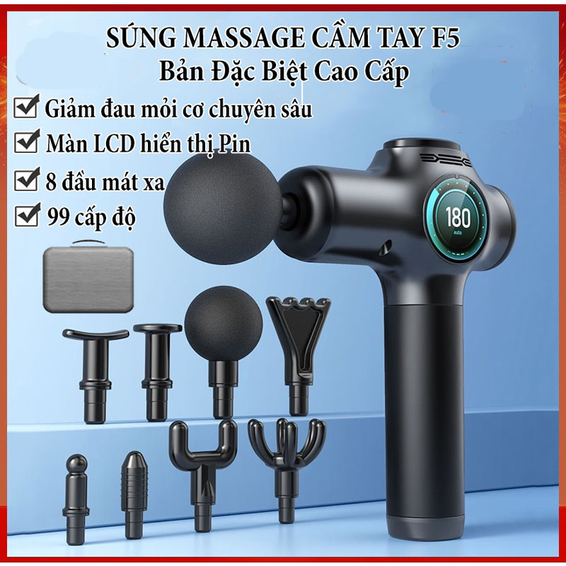 M&aacute;y massage to&agrave;n th&acirc;n F5 8 đầu v&agrave; 99 cấp độ Cao Cấp