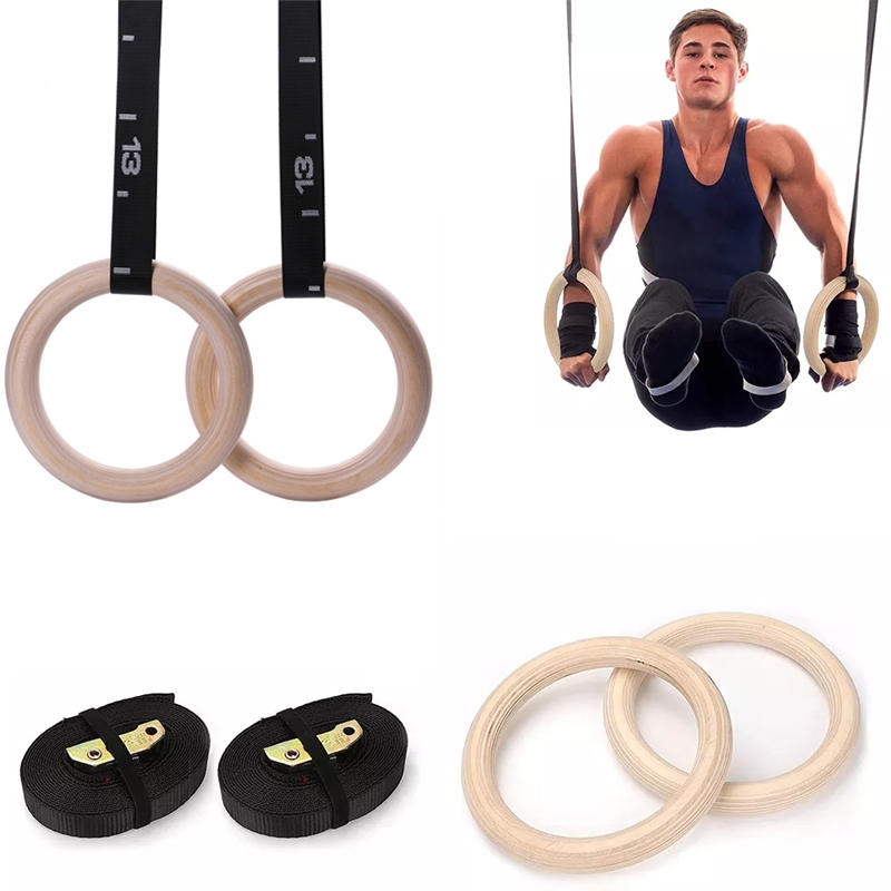 V&ograve;ng Treo Gymnastic Rings Hỗ Trợ Tập Dip Với X&agrave; Đơn, GYM Ring Ngo&agrave;i Trời Hot