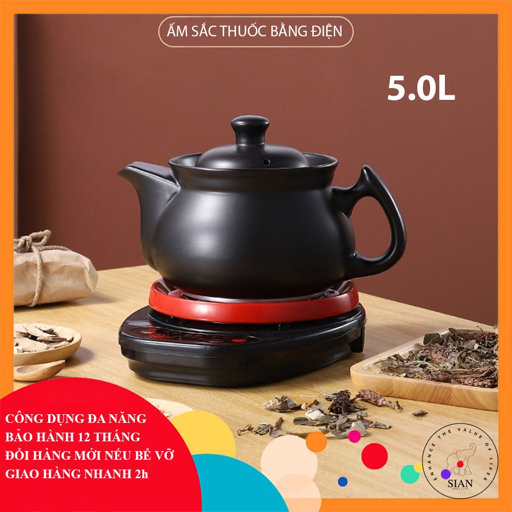 Ấm sắc thuốc bằng điện 3.5L điều khiển th&ocirc;ng minh si&ecirc;u sắc thuốc tự động, đa năng, hẹn giờ, ủ ấm, nồi nấu ch&aacute;o, hầm canh Hot