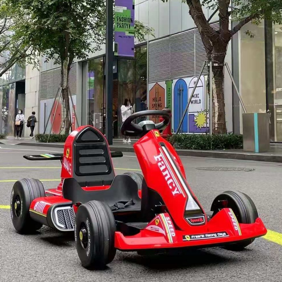 &Ocirc; T&ocirc; Điện Xe Đua F1 Kart 8 Cho B&eacute; Tự L&aacute;i V&agrave; Điều Khiển Xa 2 Động Cơ Cao Cấp