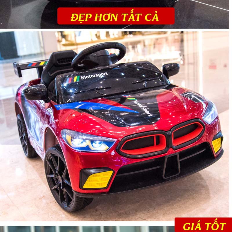 &Ocirc; t&ocirc; trẻ em tự l&aacute;i v&agrave; điều khiển từ xa kiểu d&aacute;ng sport WMT 808 Hot