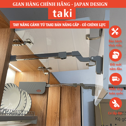 Tay N&acirc;ng C&aacute;nh Tủ TAKI Bản N&acirc;ng Cấp 2025 M&atilde; G225 C&oacute; Điều Chỉnh Lực - Ph&ugrave; Hợp Mọi Chất Liệ Hot