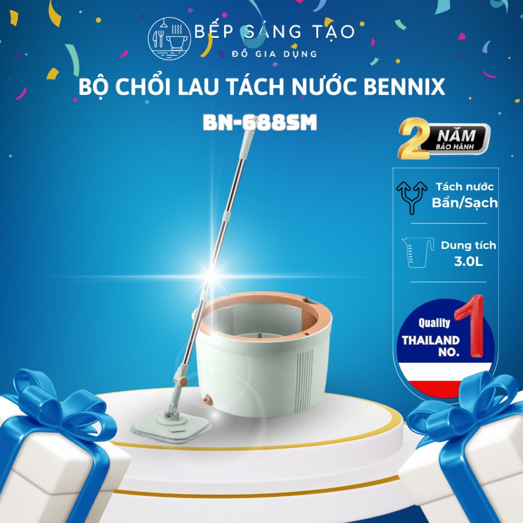 C&acirc;y lau nh&agrave; t&aacute;ch nước mini Bennix BN-688SM Th&aacute;i lan Hot