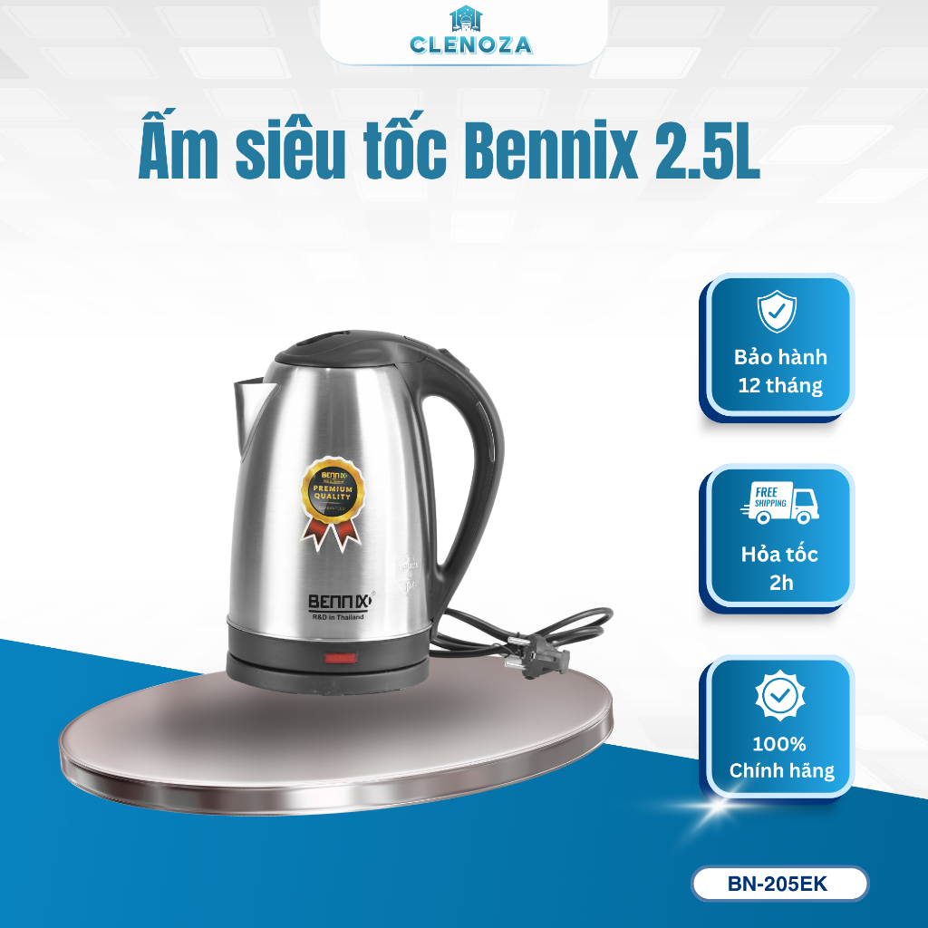 Ấm si&ecirc;u tốc Bennix BN-205EK Dung t&iacute;ch 2.5L Hot
