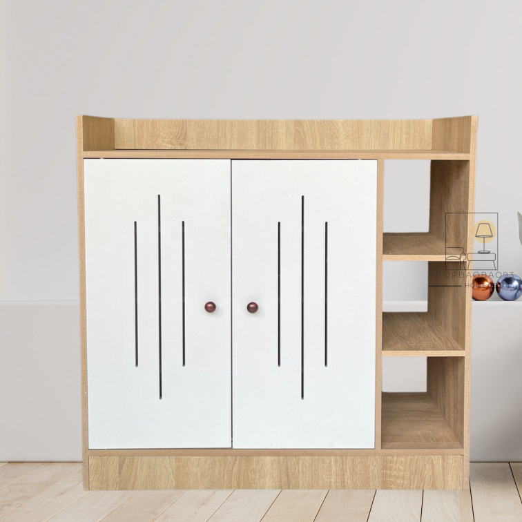 Tủ Gi&agrave;y Gỗ Th&ocirc;ng Minh Hiện Đại Kệ Gi&agrave;y Kệ Gỗ Chất Liệu MDF Cao Cấp