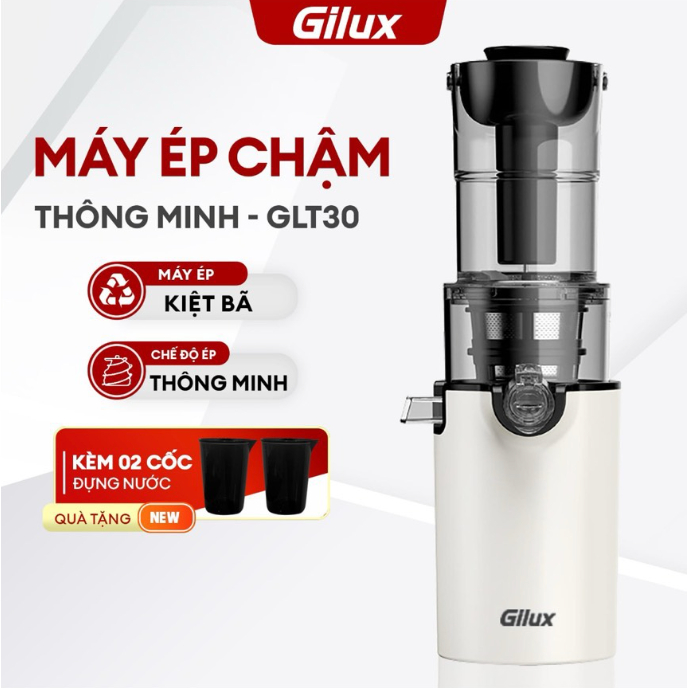 M&aacute;y &eacute;p chậm Gilux GLT30 c&ocirc;ng suất 200W &eacute;p tr&aacute;i c&acirc;y nguy&ecirc;n quả dễ th&aacute;o lắp vệ sinh Hot