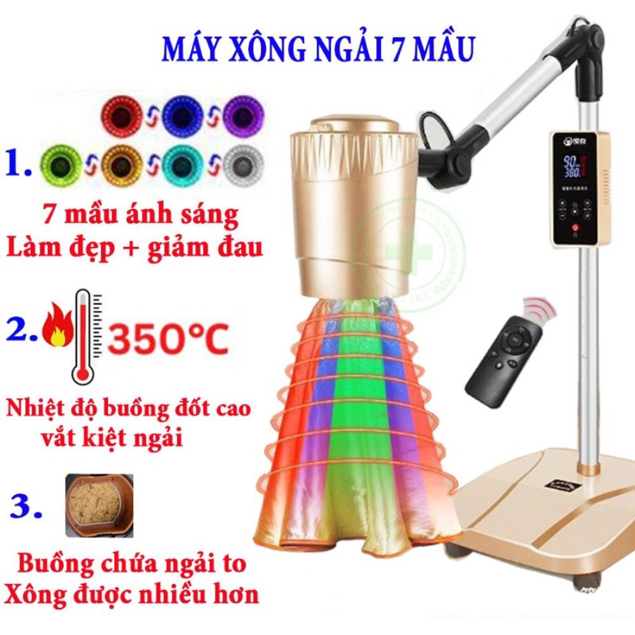 M&aacute;y X&ocirc;ng Ngải Cứu Hồng Ngoại 7 M&agrave;u Cao Cấp 