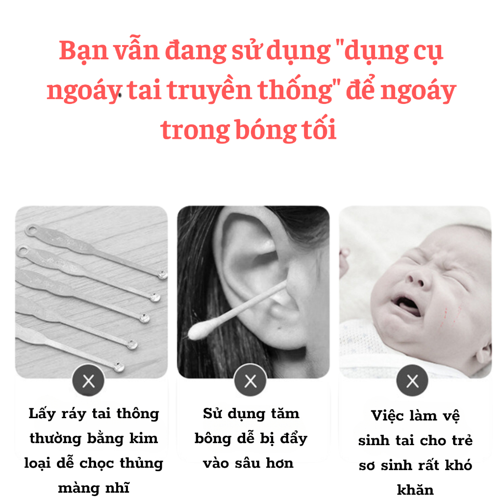 M&aacute;y h&uacute;t r&aacute;y tai đầu silicon mềm mại kh&ocirc;ng g&acirc;y tổn thương tai, độ ồn thấp, h&uacute;t cực sạch Hot