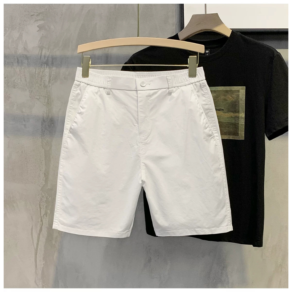 Quần short nam KAKI GI&Oacute; cạp chun pha c&uacute;c trẻ trung Hot
