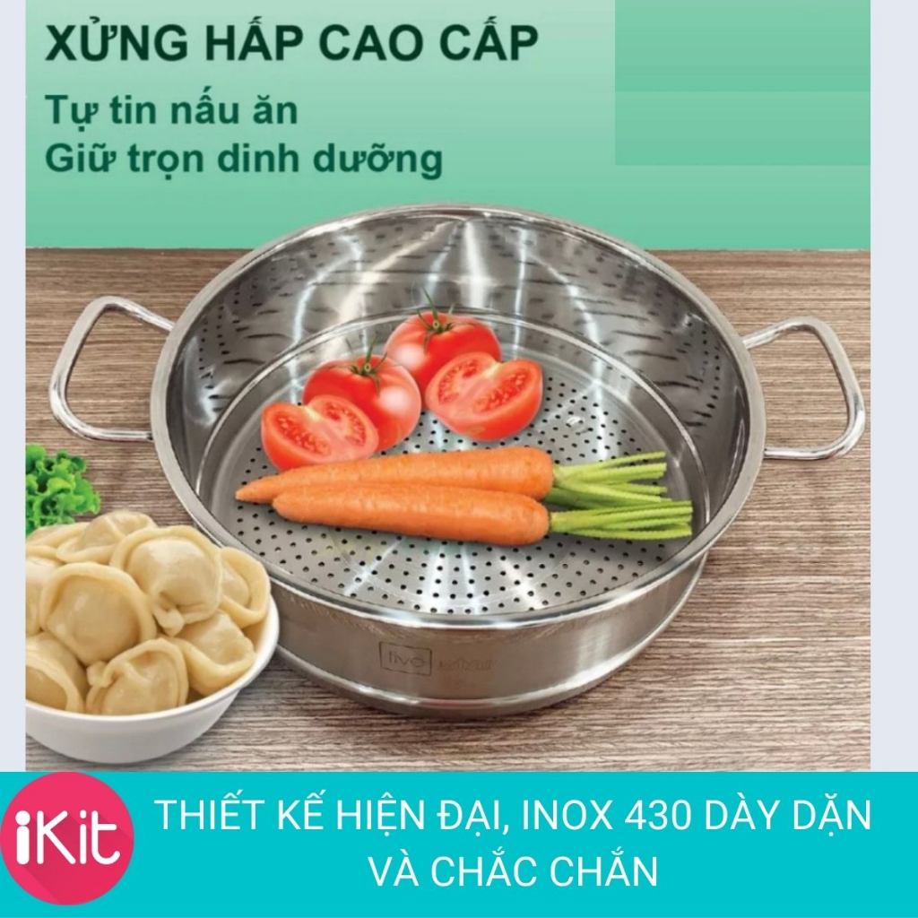 ửng hấp inox Fivestar. Inox 430 chắc chắn. Bảo h&agrave;nh ch&iacute;nh h&atilde;ng 5 năm Cao Cấp