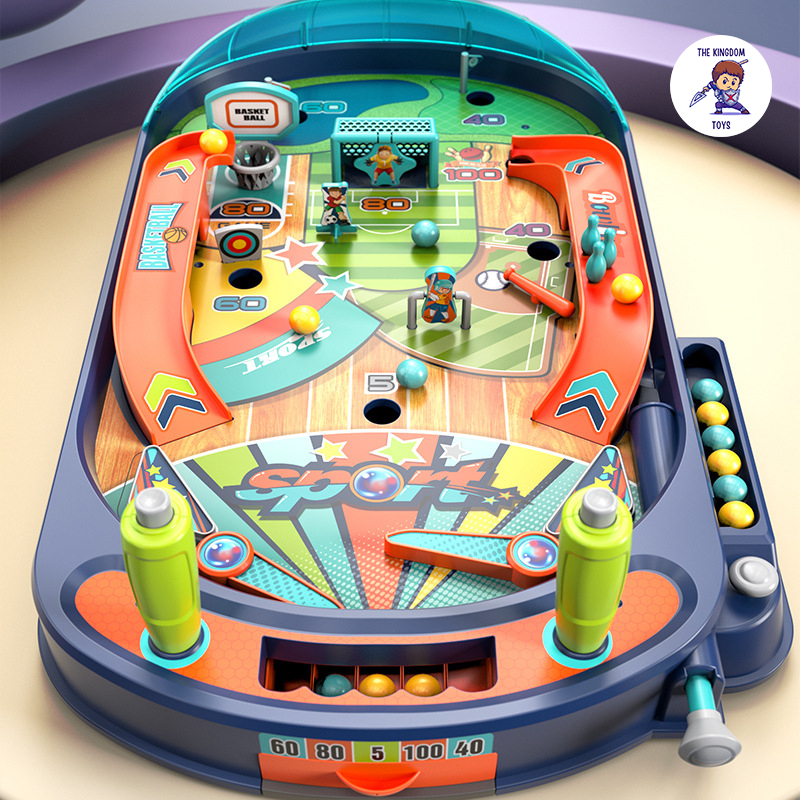 Đồ Chơi M&aacute;y Bắn B&oacute;ng Pinball Mini M&ocirc; H&igrave;nh S&acirc;n Chơi Thể Thao Đa Năng B&oacute;ng Đ&aacute; Hot