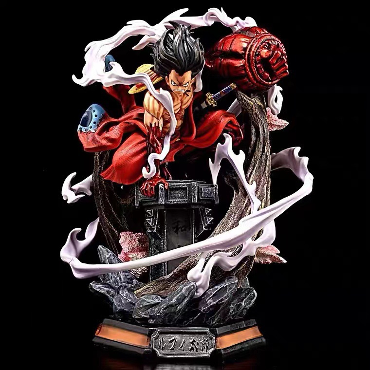 M&ocirc; H&igrave;nh Cao Cấp Monkey D Luffy Gear 4 Wano Ngồi Trụ Đ&egrave;n Cao 26cm Cao Cấp