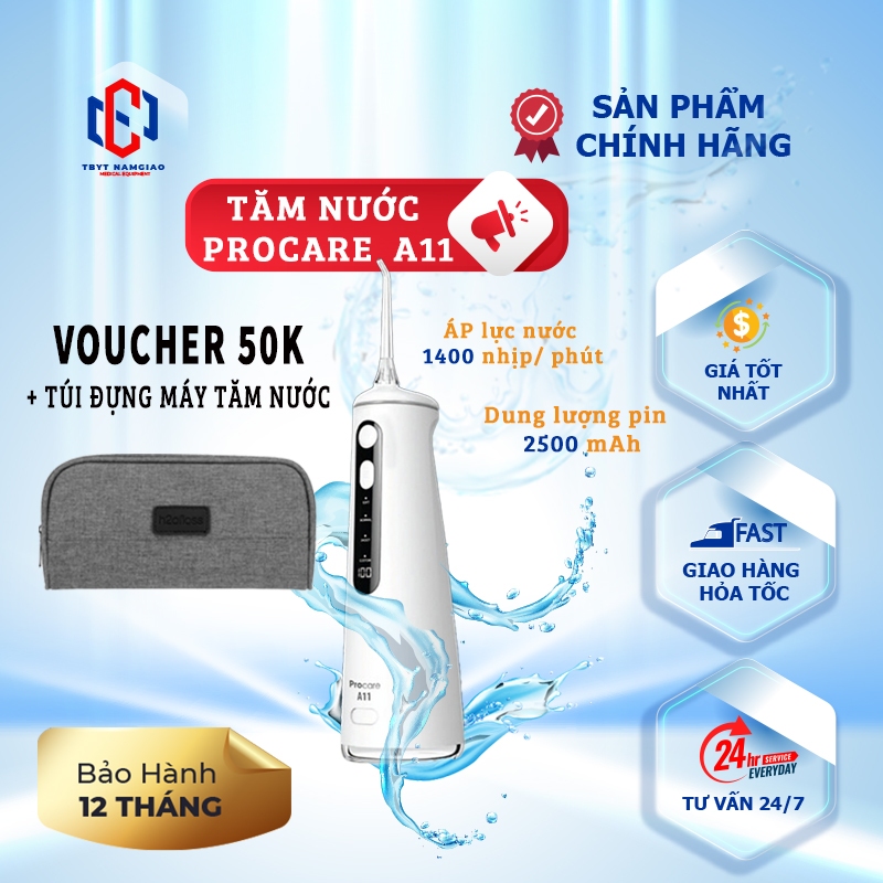 M&aacute;y tăm nước Procare A11 L&agrave;m sạch s&acirc;u C&ocirc;ng nghệ mới CAO CẤP