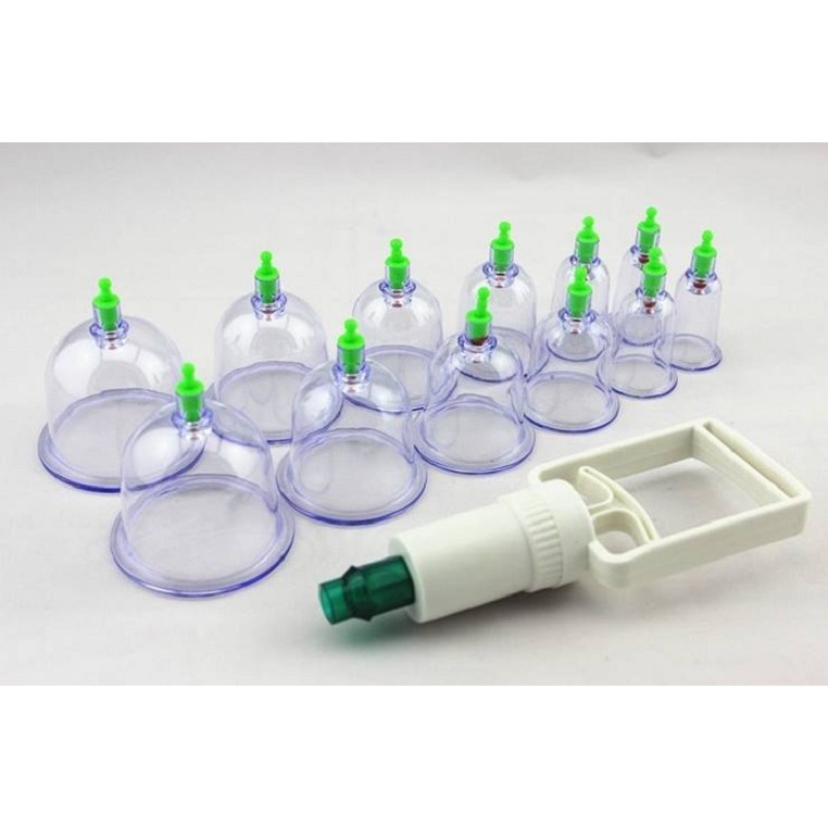 Bộ Gi&aacute;c Hơi 12 Cốc Kh&ocirc;ng D&ugrave;ng Lửa C&oacute; D&acirc;y Nối Hot