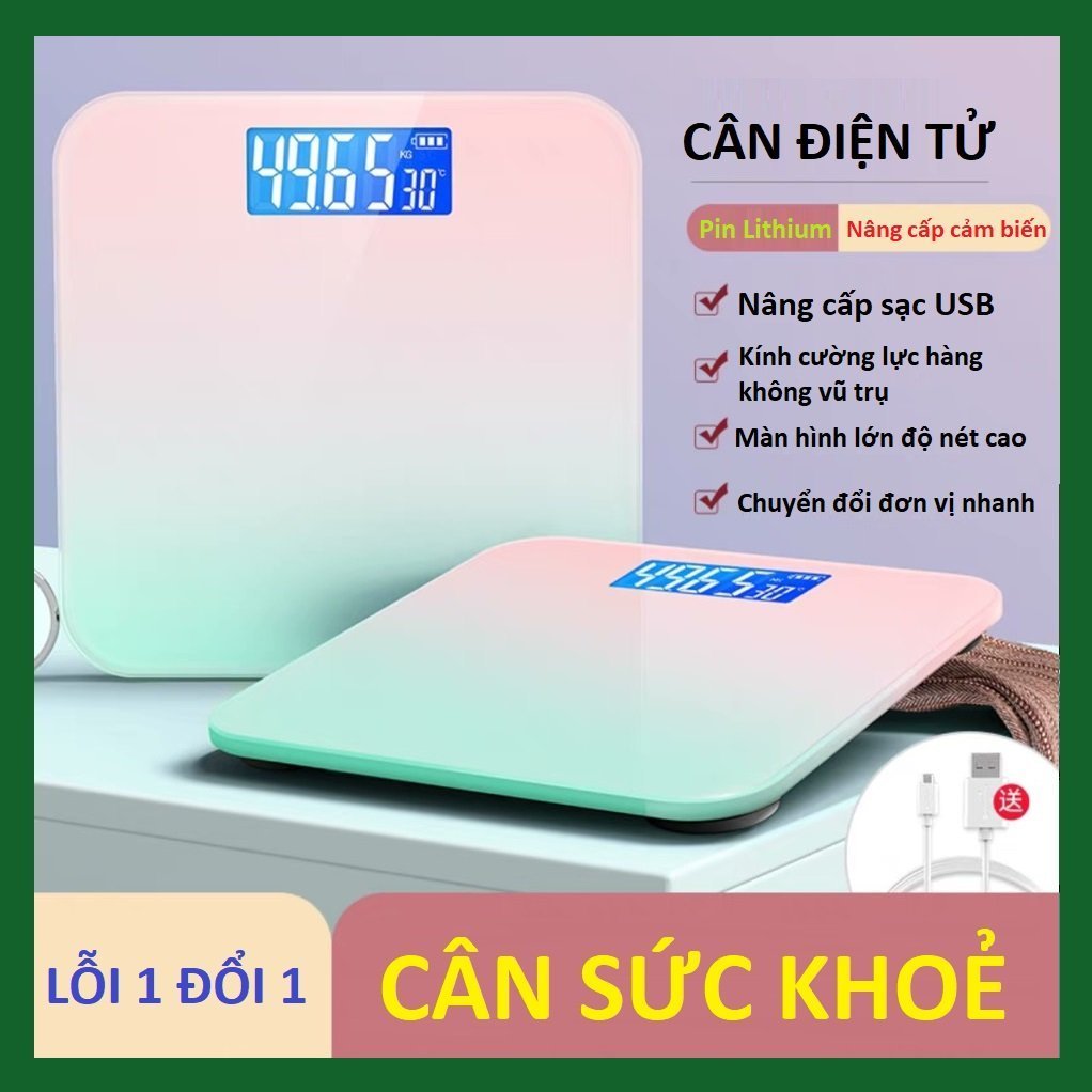 C&acirc;n điện tử, c&acirc;n sức khoẻ, sạc usb, c&acirc;n ch&iacute;nh x&aacute;c, độ bền cao 