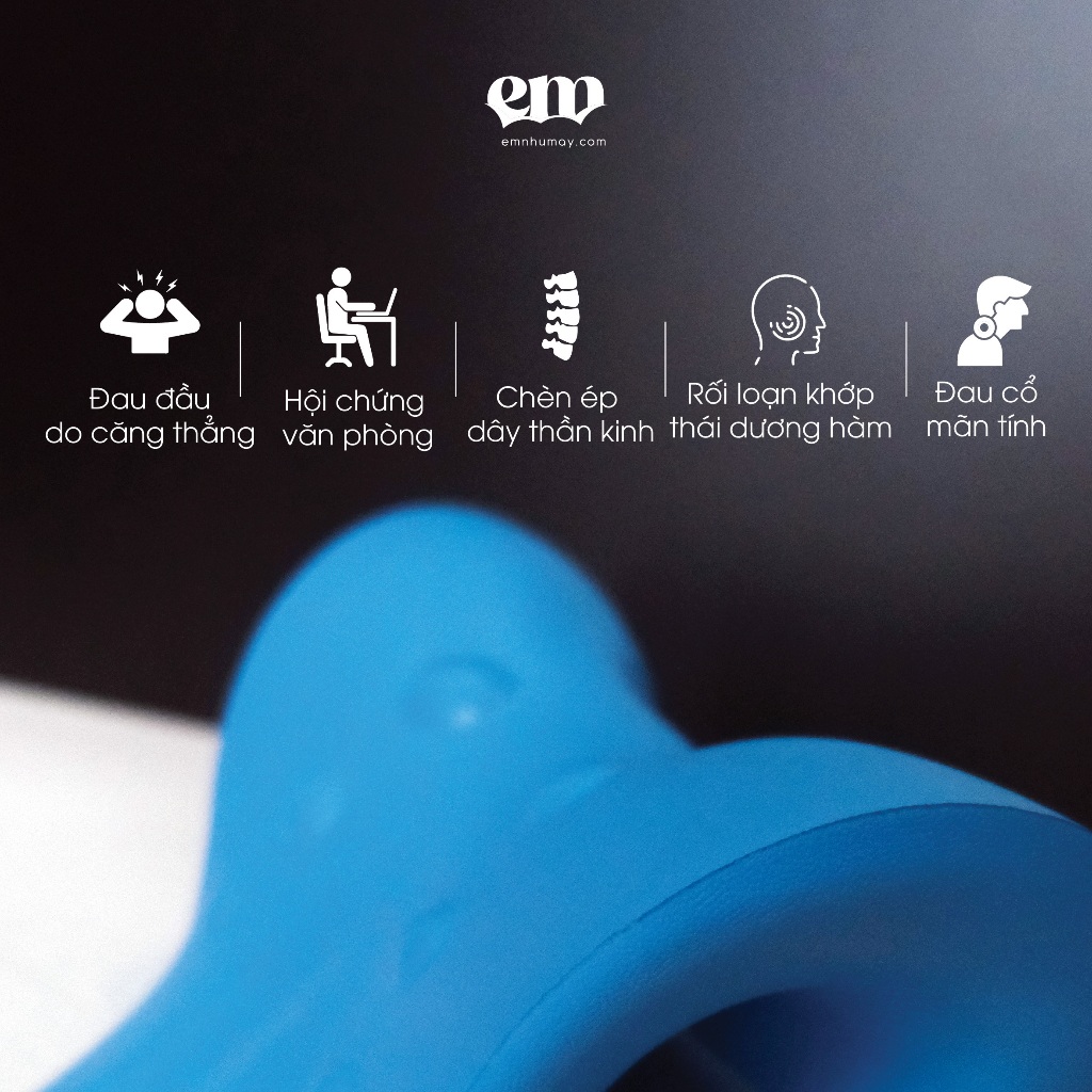 Gối chống đau mỏi cổ vai g&aacute;y cao cấp &Ecirc;m Như M&acirc;y, massage cột sống, bấm huyệt, thư gi&atilde;n, chống g&ugrave;, phục hồi chức năng Hot