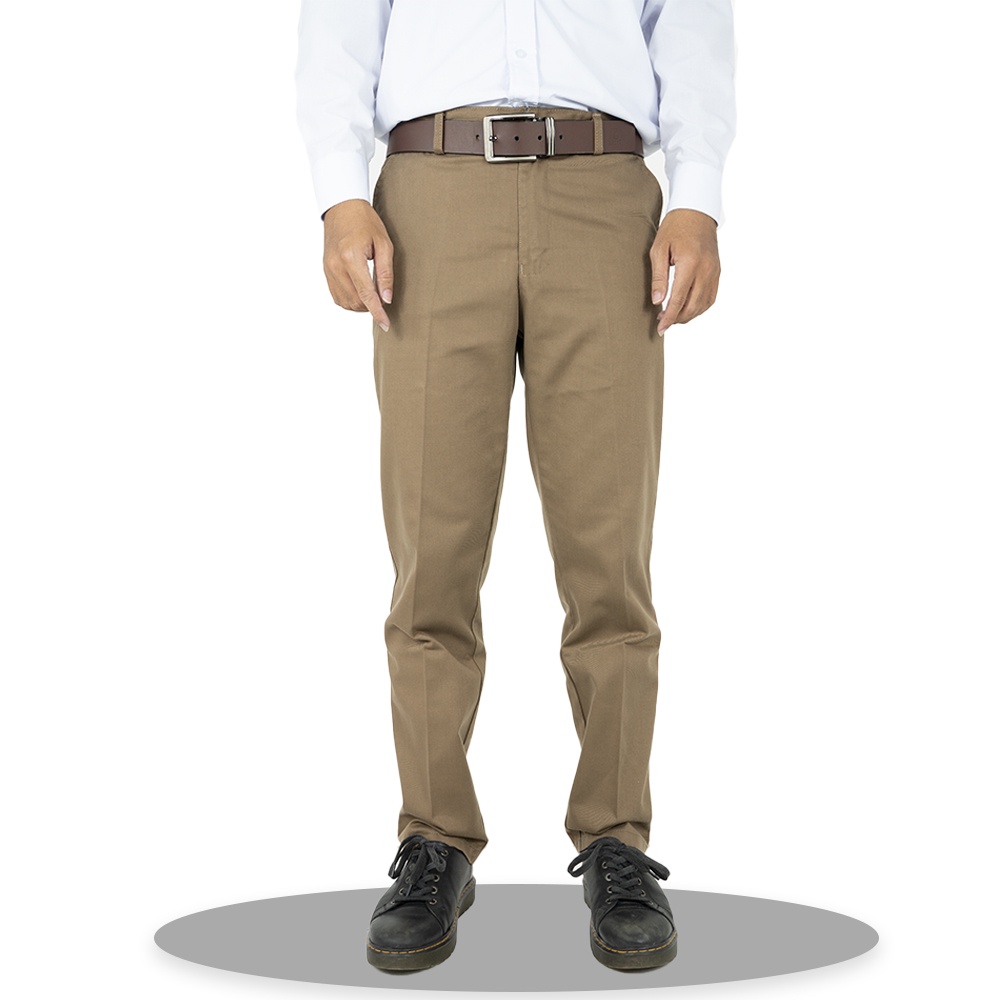 Quần kaki nam trung ni&ecirc;n cao cấp ống su&ocirc;ng đẹp vải d&agrave;y form chuẩn Cao Cấp