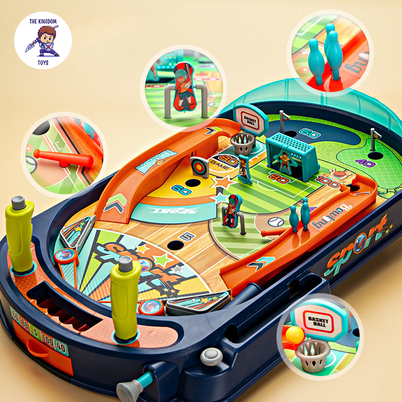 Đồ Chơi M&aacute;y Bắn B&oacute;ng Pinball Mini M&ocirc; H&igrave;nh S&acirc;n Chơi Thể Thao Đa Năng B&oacute;ng Đ&aacute; Hot