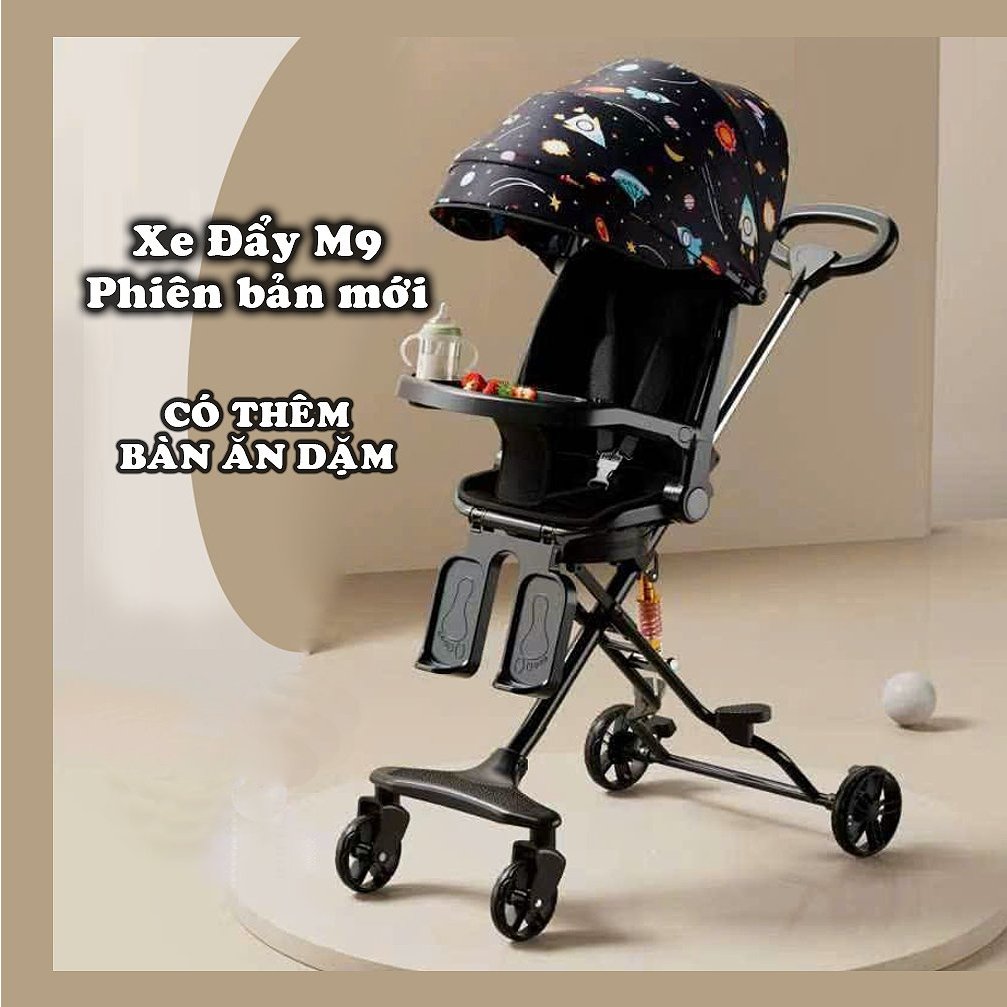 Xe đẩy n&acirc;ng cấp M9 2 chiều 3 tư thế ngả s&acirc;u c&oacute; giảm s&oacute;c cho b&eacute; y&ecirc;u Hot