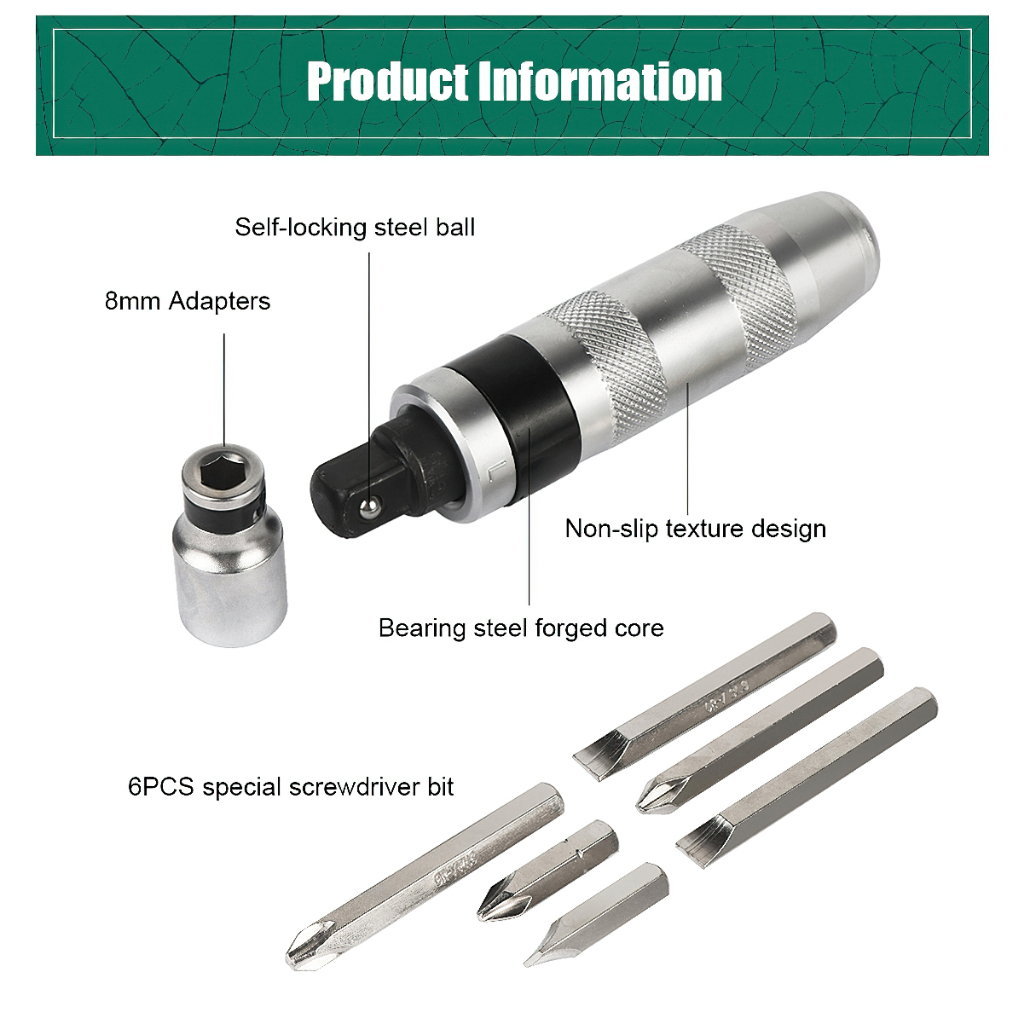 Bộ t&ocirc; v&iacute;t đ&oacute;ng đảo chiều cao cấp 13 chi tiết