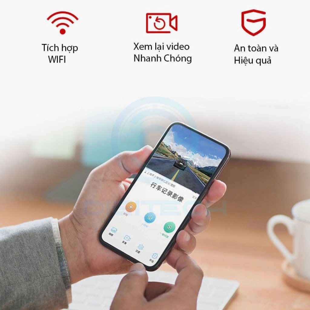 Camera h&agrave;nh tr&igrave;nh &ocirc; t&ocirc; C3, quay trước trong v&agrave; sau xe, t&iacute;ch hợp wifi cảm biến, va chạm chống rung, tặng thẻ nhớ 32G Hot