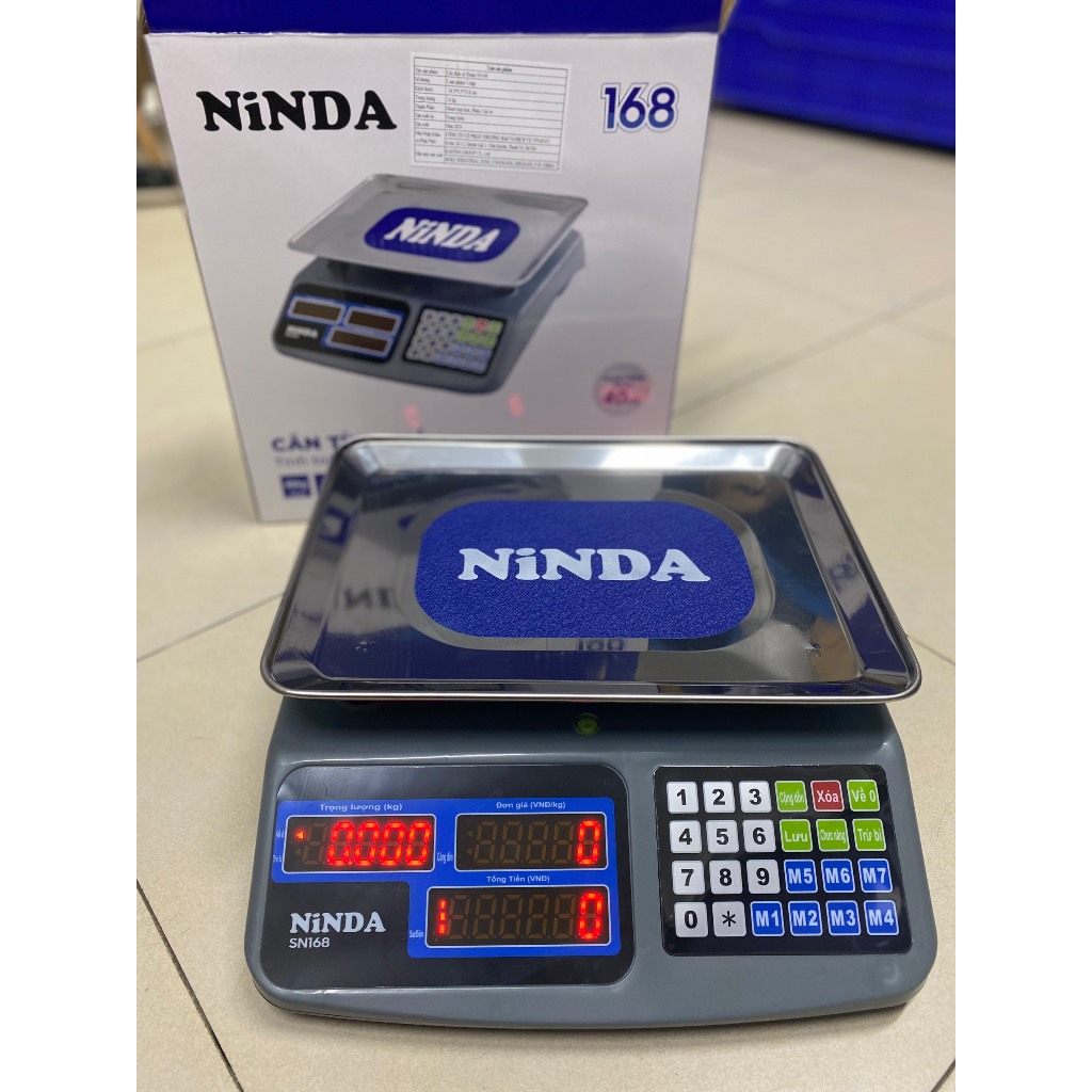 C&acirc;n điện tử t&iacute;nh gi&aacute; tiền NiNDA c&acirc;n tối đa 40kg/5g b&aacute;n h&agrave;ng si&ecirc;u thị, tạp h&oacute;a CAO CẤP