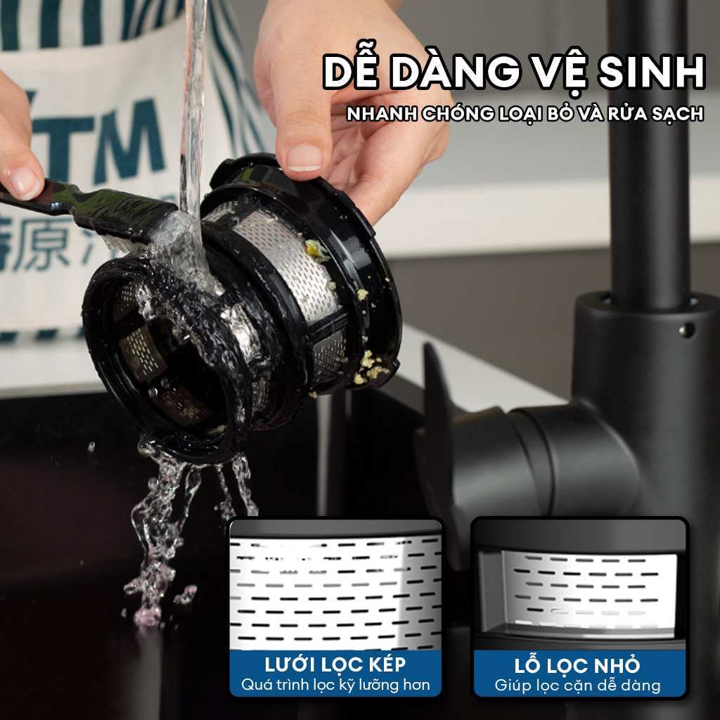 M&aacute;y &eacute;p chậm Gilux GLT30 c&ocirc;ng suất 200W &eacute;p tr&aacute;i c&acirc;y nguy&ecirc;n quả dễ th&aacute;o lắp vệ sinh Hot