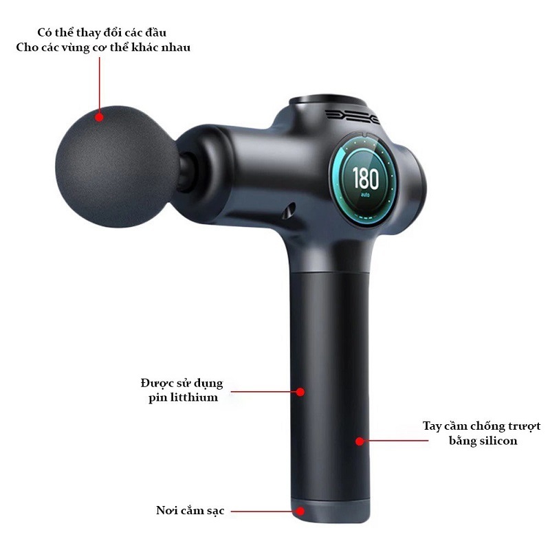 M&aacute;y massage to&agrave;n th&acirc;n F5 8 đầu v&agrave; 99 cấp độ Cao Cấp