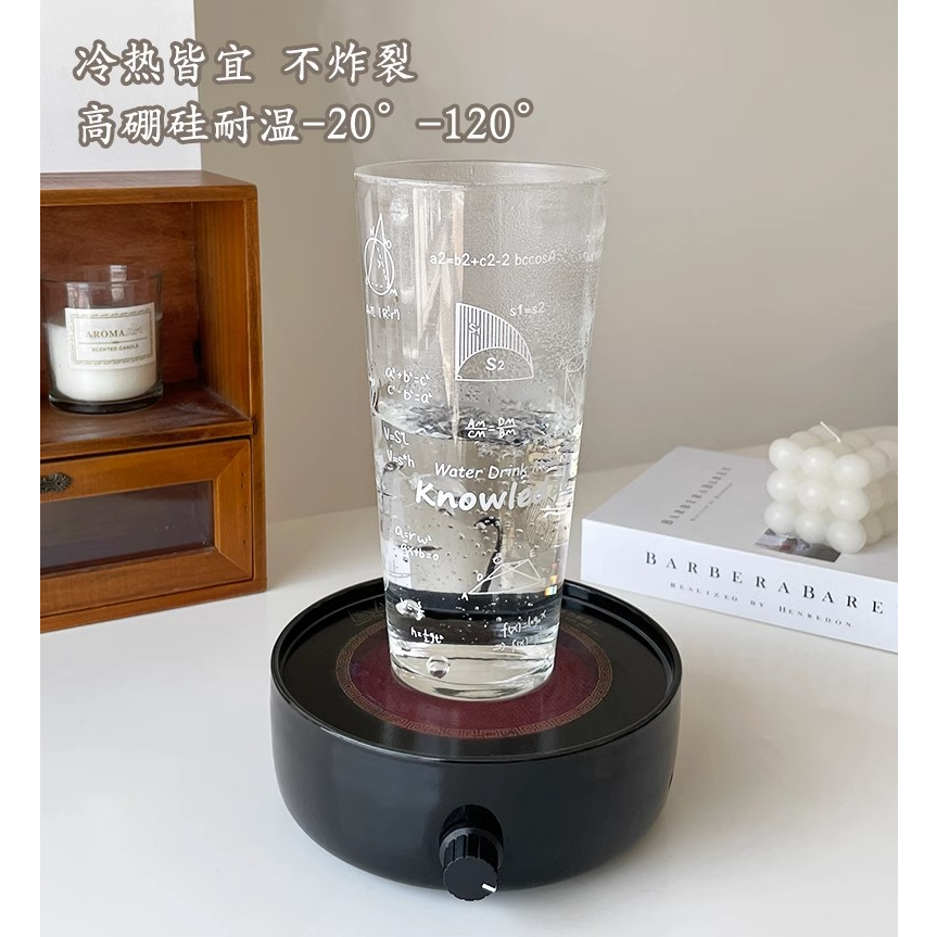 Cốc Thủy Tinh Chịu Nhiệt Dung Tích Lớn 1,000ml Có Nắp Và Ống Hút Tiện Dụng Hot